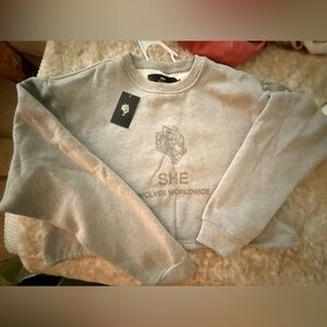 Darc Sport Gray Cropped Sweatshirt